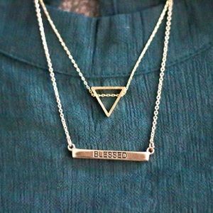 Mariah Triangle Pendant Necklace